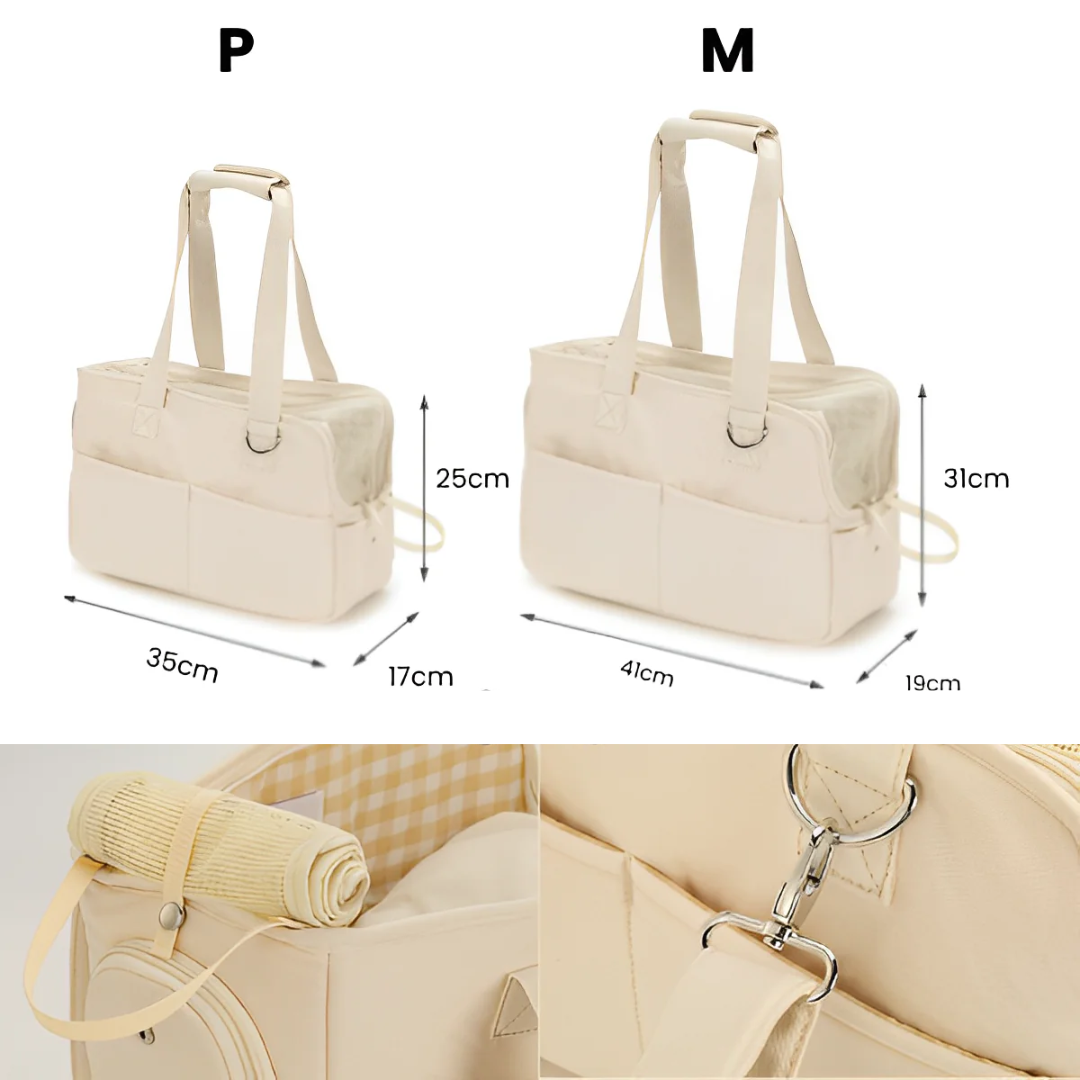 Bolsa de Transporte Luxuosa para Pets Pequenos